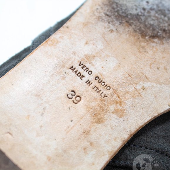 James Perse Sonoma Los Angeles Slip On Concrete Gray Suede Leather Womens Size 9 - Picture 6 of 6